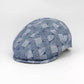 Summer Waves Blue Flat cap make in Italy for FunkyBrims