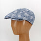 Summer Waves Blue Flat cap make in Italy for FunkyBrims