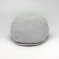 The Essential Italian Linen Split Flat Cap - Gray by Hologramme Paris at FunkyBrims
