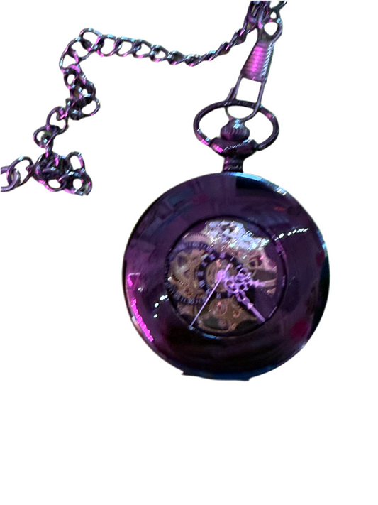 The Black Scroll Pocket Watch