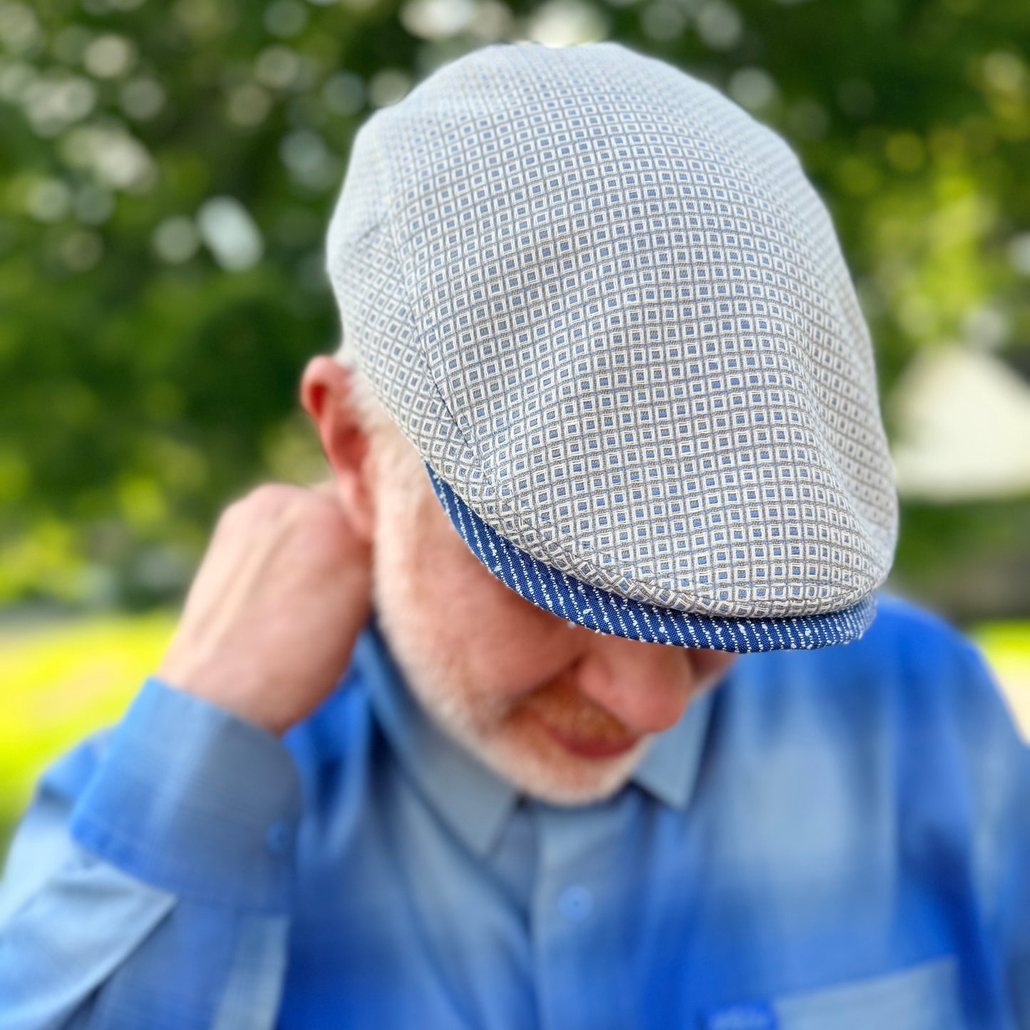 La Basilica "Deco Weave"  Flat Cap -  Hales Speed Shop X FunkyBrims Collab (with Pin)