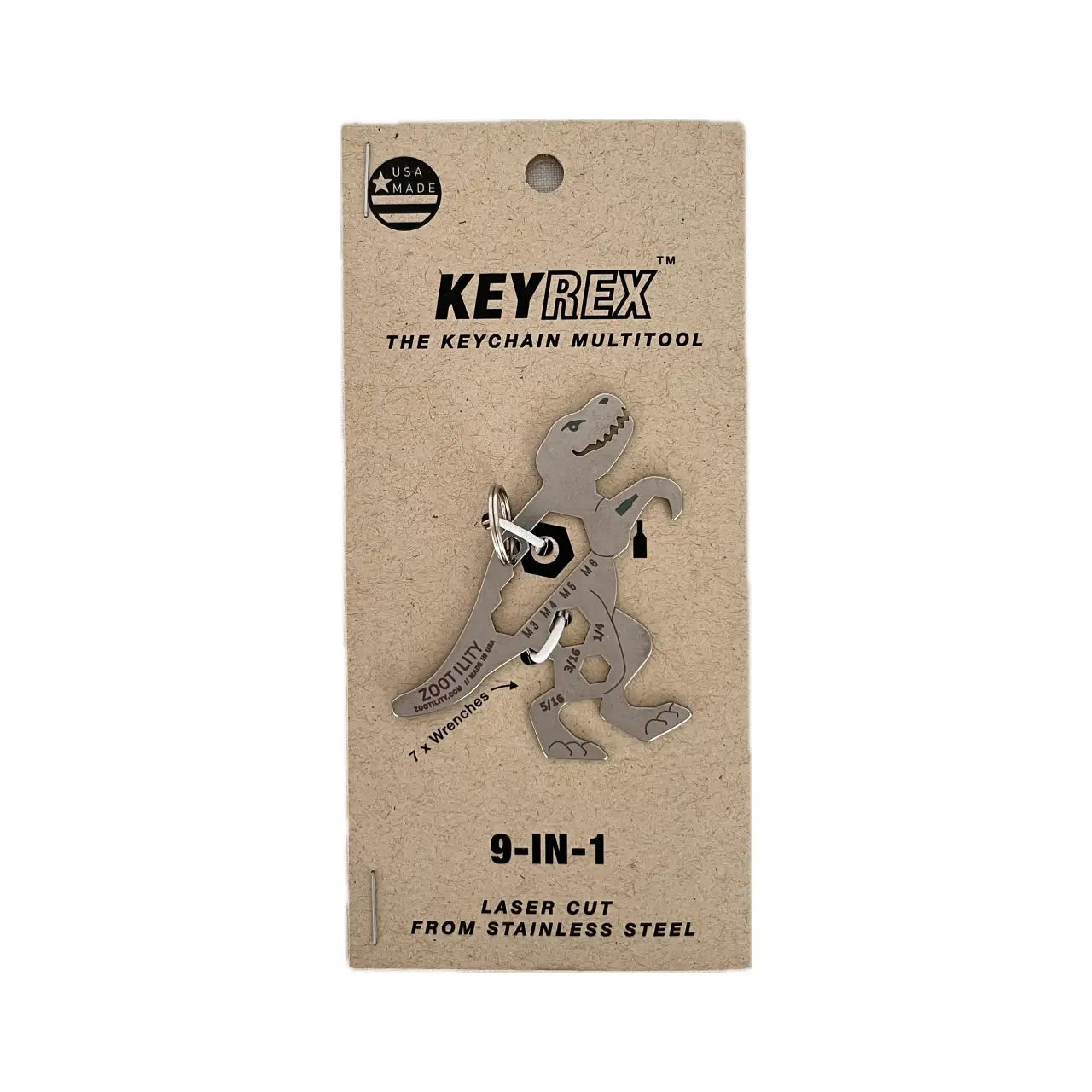 Key-Rex™ 9-in-1 Keychain Mult-Tool