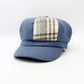 Ladies Plaid Patchwork Caps by Hologramme Paris