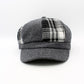 Ladies Plaid Patchwork Caps by Hologramme Paris