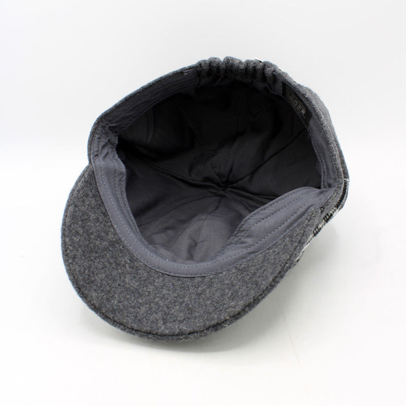 Ladies Plaid Patchwork Caps by Hologramme Paris