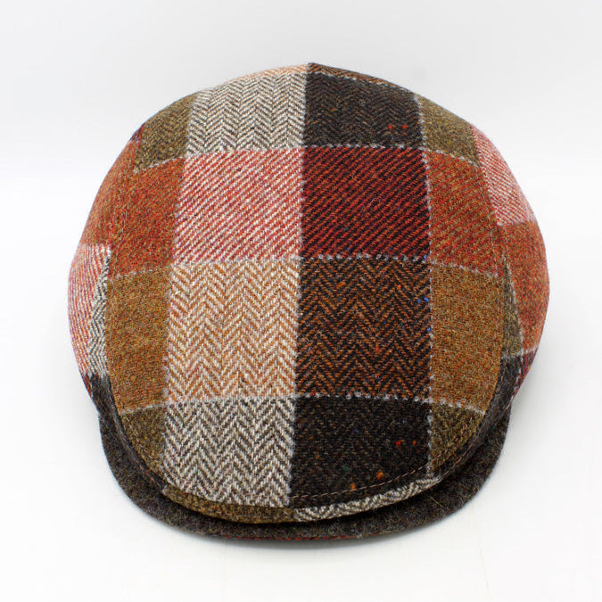 The Warm Herringcheck Flat Cap by Hologramme Paris