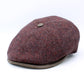 The "Regent - Burgundy Smoke" Newsboy Cap by Hologramme Paris