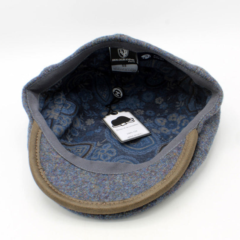 The "Regent - Blue Mist" Newsboy Cap by Hologramme Paris
