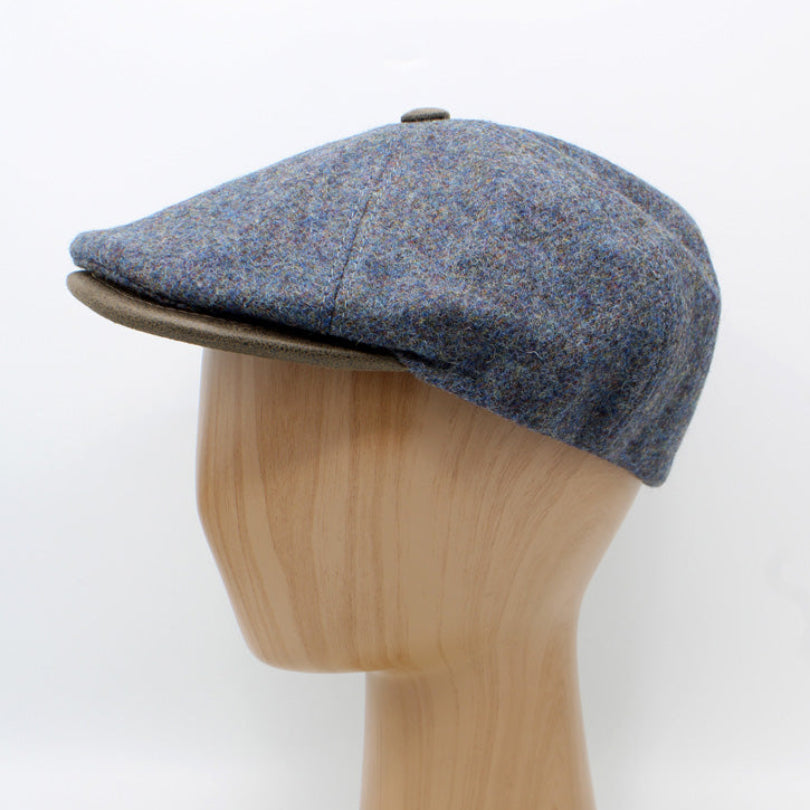 The "Regent - Blue Mist" Newsboy Cap by Hologramme Paris