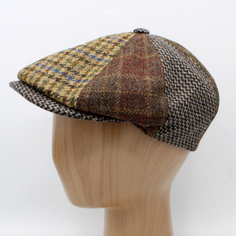 The "TweedPatch Shelby - Whiskey" Newsboy Cap by Hologramme Paris