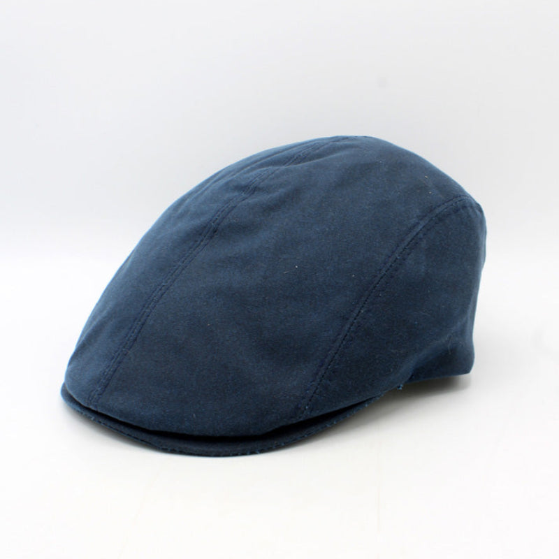 The Waterproof Waxed Cotton Pub Cap – Blue by Hologramme Paris