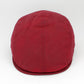 The Waterproof Waxed Cotton Pub Cap – Red by Hologramme Paris