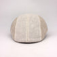 Italian Linen Duckbill Pub Cap in Natural and Tan colors.