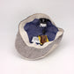 Italian Linen Duckbill Pub Cap in Natural and Tan colors.