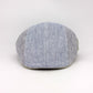 Blue Duckbill Pub Cap in blue linens at FunkyBrims.