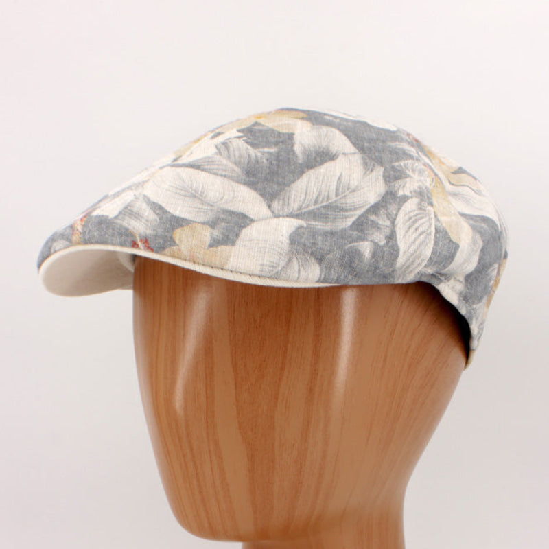Floral Tropical Themed, Jimmy Buffet vibes split panel pub cap at FunkyBrims.