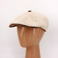 The LinenShelby Sand Beige Newsboy Cap by Hologramme Paris