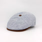 The LinenShelby Sky Blue Newsboy Cap by Hologramme Paris