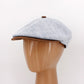 The LinenShelby Sky Blue Newsboy Cap by Hologramme Paris