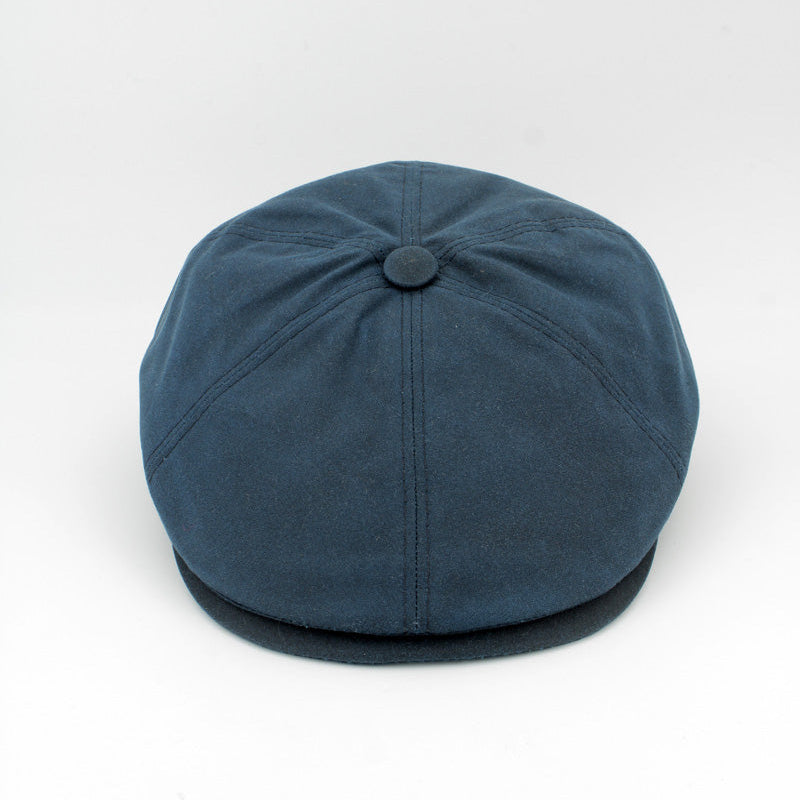 The All-Weather Newsboy – Harbor Blue Wax Cotton by Hologramme Paris
