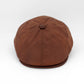 The All-Weather Newsboy – Tobacco Brown Wax Cotton by Hologramme Paris