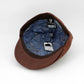 The All-Weather Newsboy – Tobacco Brown Wax Cotton by Hologramme Paris