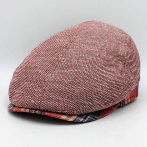 The "Weekend" - Reds Italian Linen Cap by Hologramme Paris