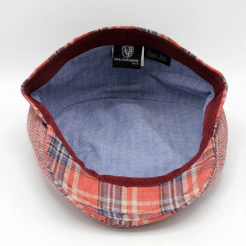 The "Weekend" - Reds Italian Linen Cap by Hologramme Paris