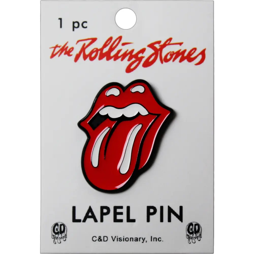 Rolling Stones Tongue Enamel Pin