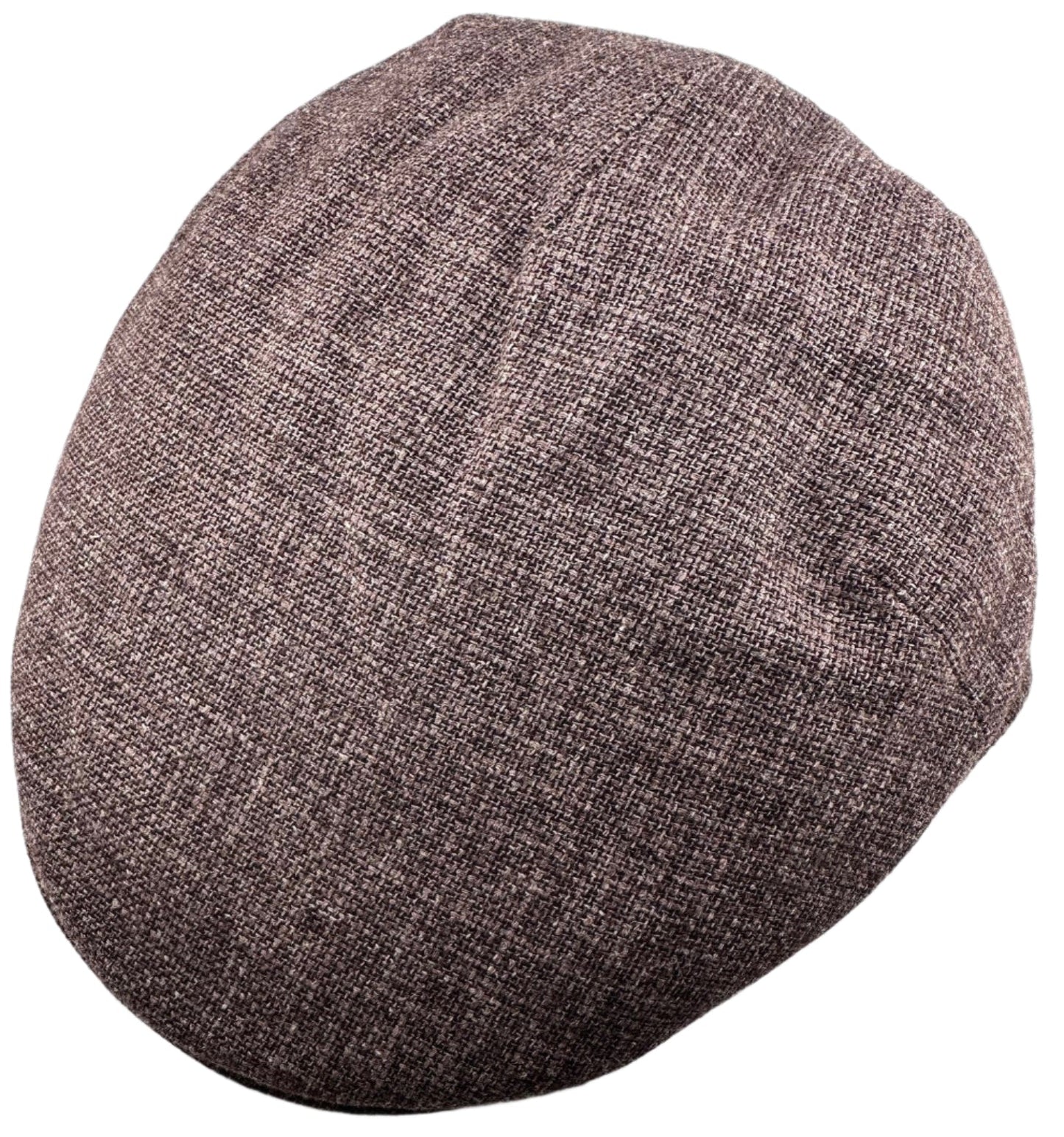 "The Plum Brown" Italian Linen and Silk Flat Cap by Alfonso D'Este