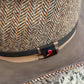 Cowboy 42019 virgin wool herringbone detail and two tone band