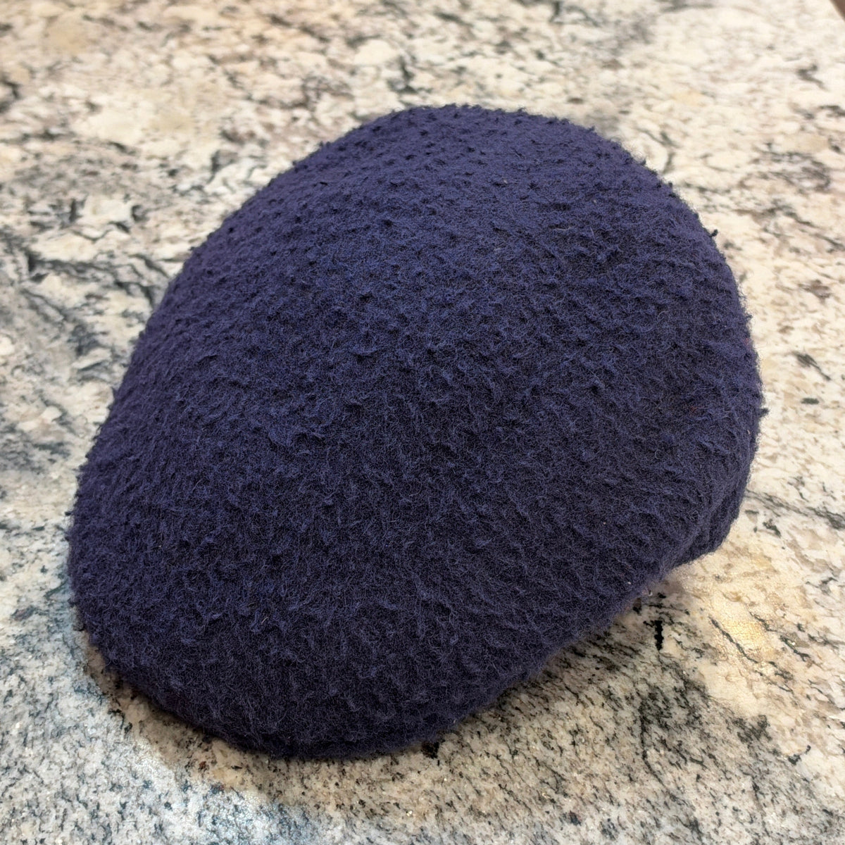 Alfonso D'Este Indigo Purple Wool Torreno Flat Cap 44776