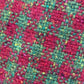 Alfonso D'est Red and Green Plaid 100% Wool Flat Cap 44779