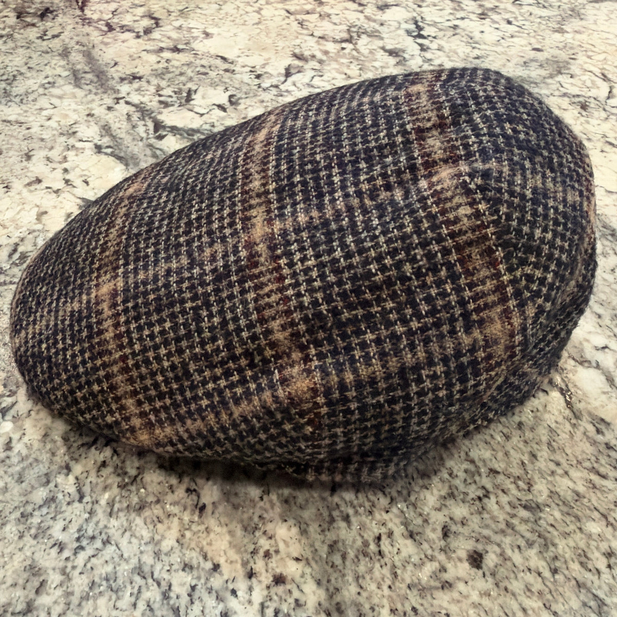 Alfonso D'Este Gray Plaid Tirreno Flat Cap 44780