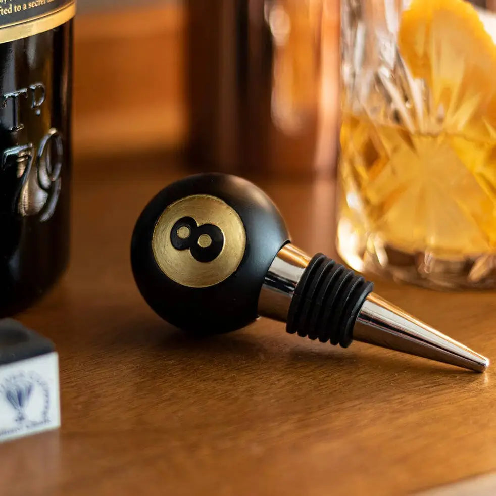 8 Ball Wine Bottle Stopper