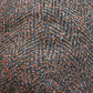 Alfonso D'est Black with Orange and Blue Flecks Split Flat Cap 46058