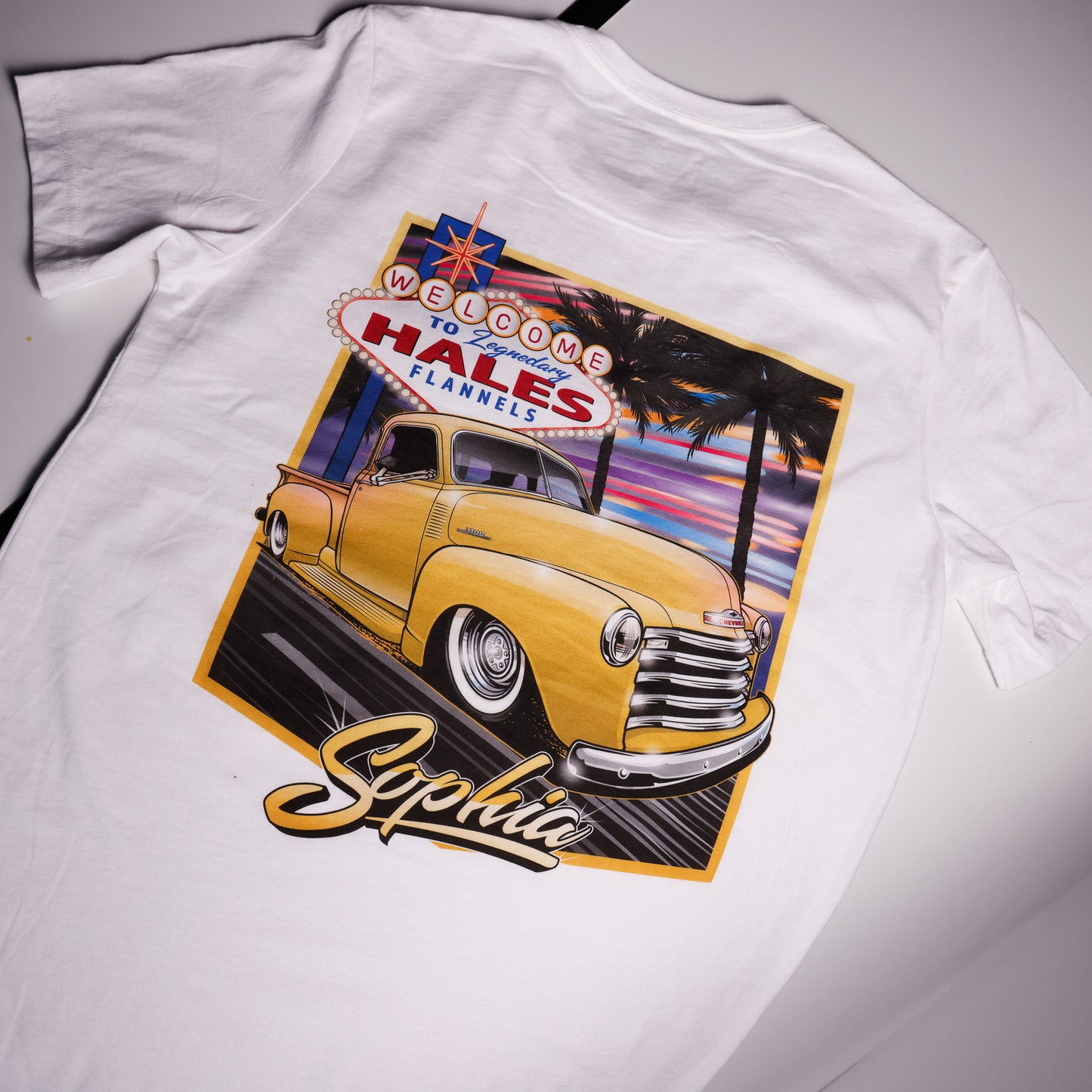 Sophia Unisex Tee - White by Hales Speed Shop