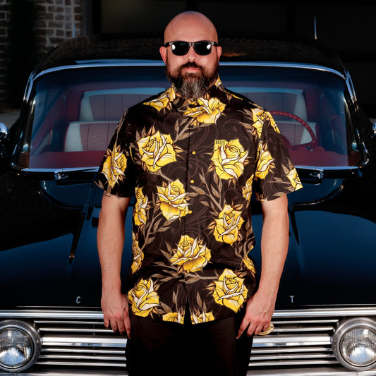Yellow Rose Shaka Men's Shaka by Hales Speed Shop x FunkyBrims