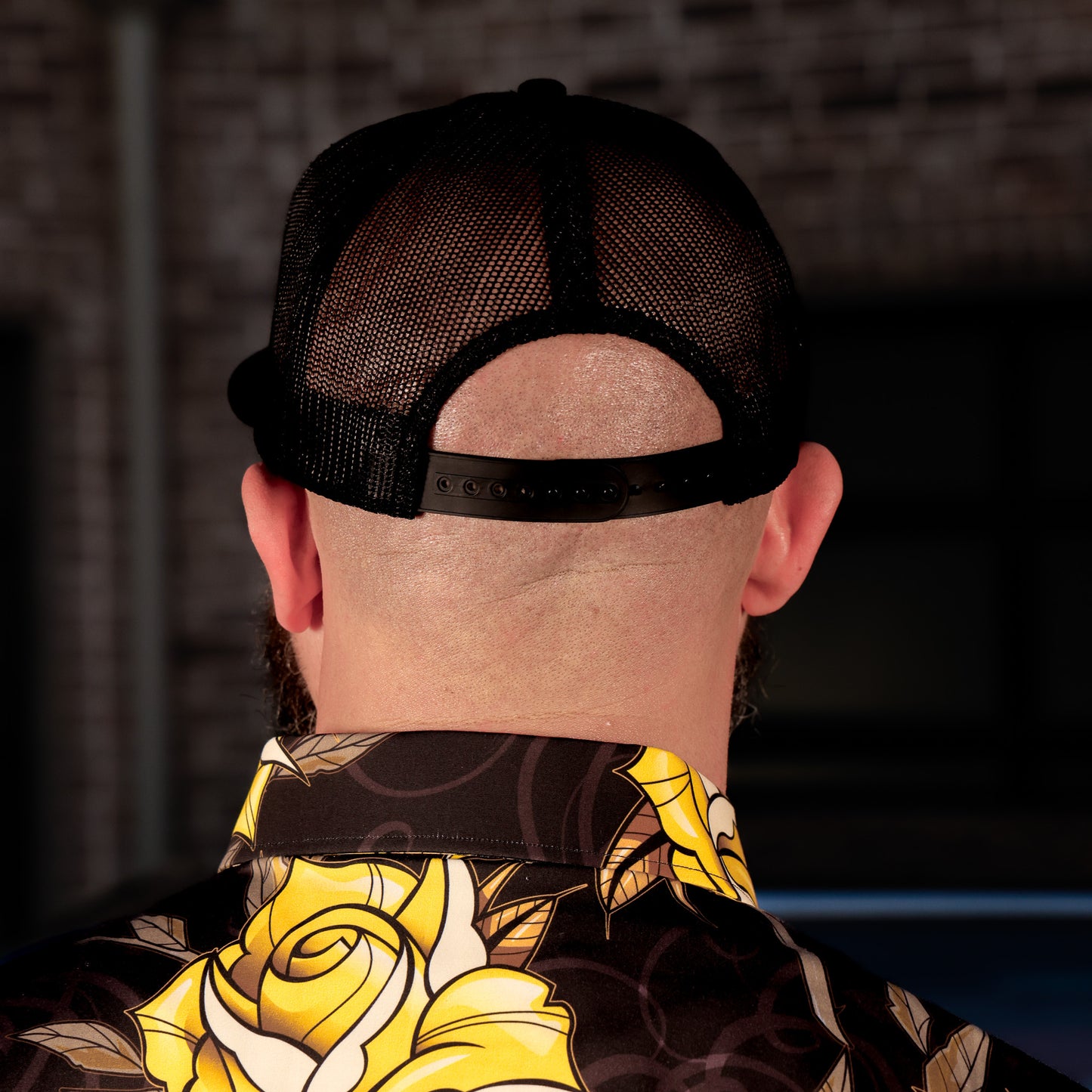 Yellow Rose 6-Panel Flat Bill Trucker by Hales Speed Shop x FunkyBrims