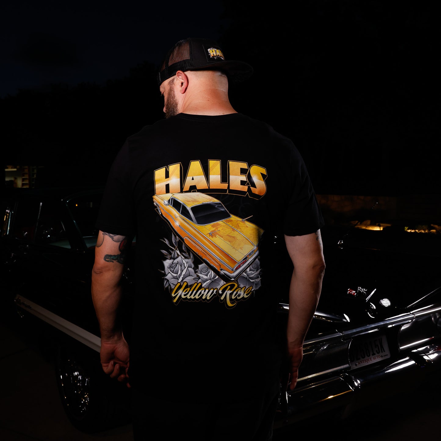 Yellow Rose Unisex Tee - Black by Hales Speed Shop