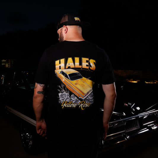 Yellow Rose Unisex Tee - Black by Hales Speed Shop