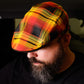 HaleFire Flannel Flat Cap -  Hales Speed Shop X FunkyBrims Collab (with Pin)