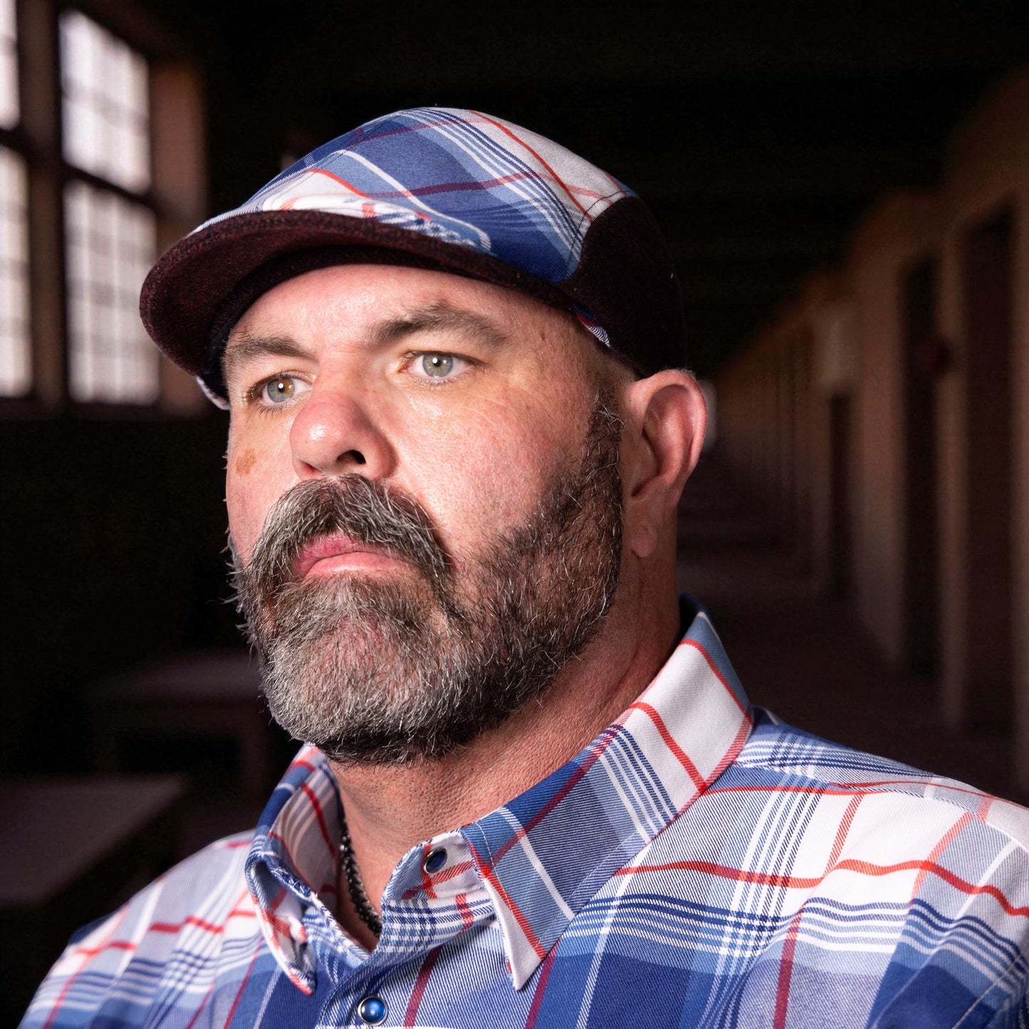 The Rosie the Riveter Flannel Flat Cap Hales Speed Shop X FunkyBrims Collab (with Pin)