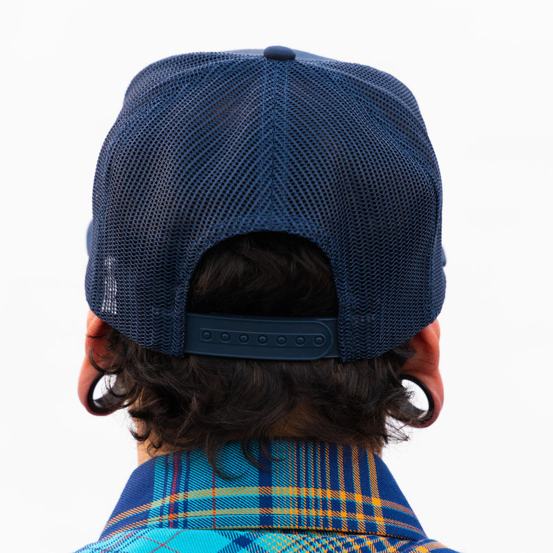 Oasis 6-Panel Flat Bill Trucker by Hales Speed Shop x FunkyBrims