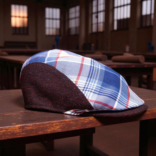 The Rosie the Riveter Flannel Flat Cap Hales Speed Shop X FunkyBrims Collab (with Pin)