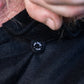 Hales Blue Collar Short Sleeve Shirt in Black
