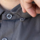 Hales Blue Collar Short Sleeve Shirt in Charcoal