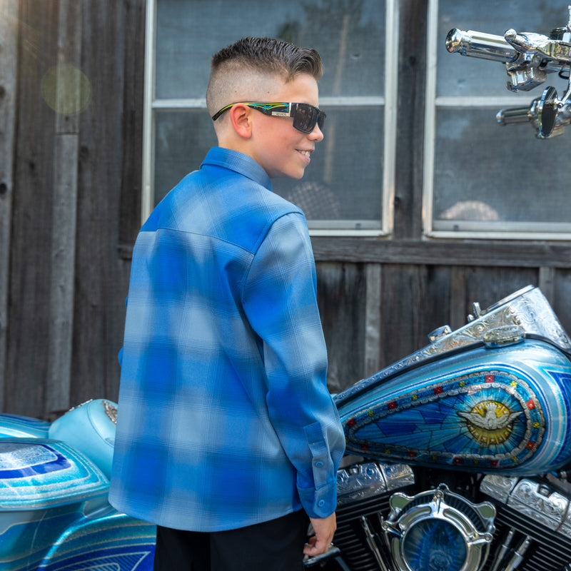 La Basilica Youth Flannel by Hales Speed Shop x FunkyBrims