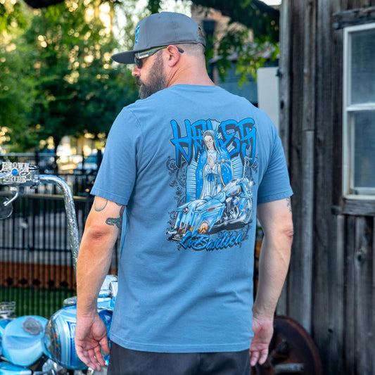 La Basilica Unisex Tee by Hales Speed Shop - Slate Blue