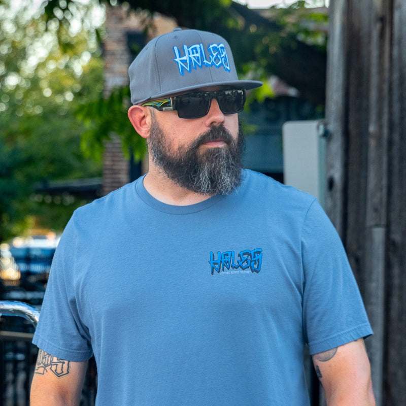 La Basilica Unisex Tee by Hales Speed Shop - Slate Blue